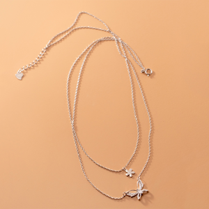 Collier flottant romantique