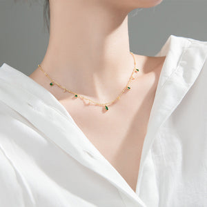 Collier Émeraude Élégance