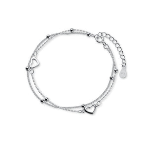 Bracelet de chaînes d'amour perlées