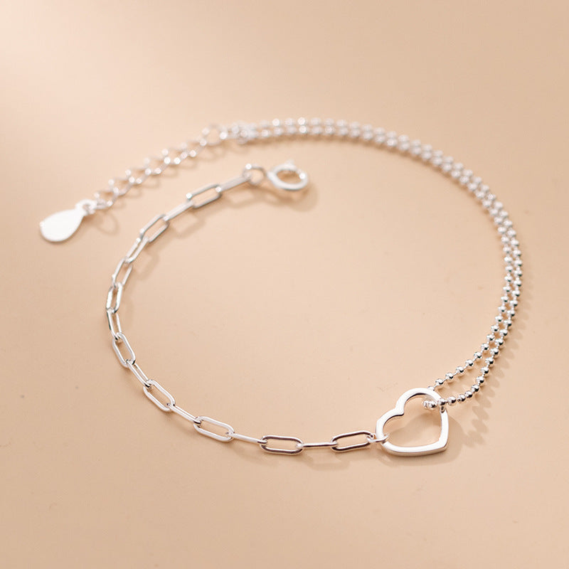 Bracelet chaîne d’amour fantaisiste