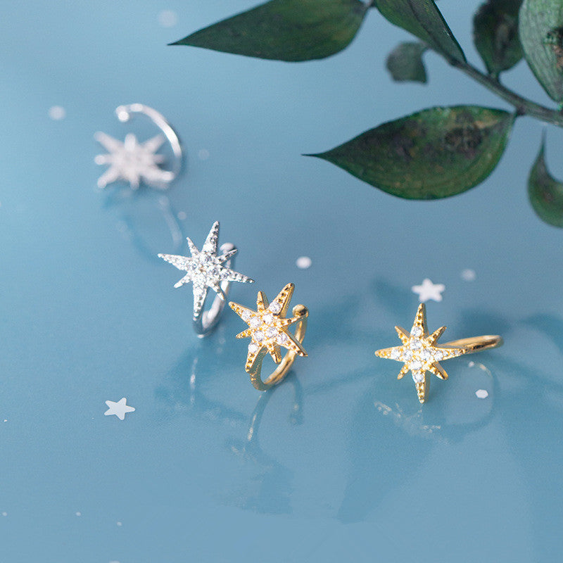 Charming Light Star Ear Clips