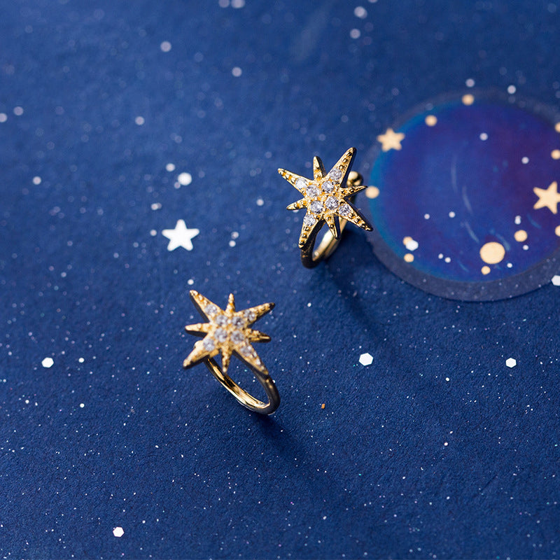 Charming Light Star Ear Clips