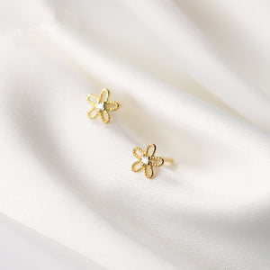 Hollow Flower Stud Earrings