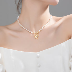 Pearl Butterfly Necklace