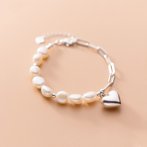 Baroque Pearl Chain Bracelet