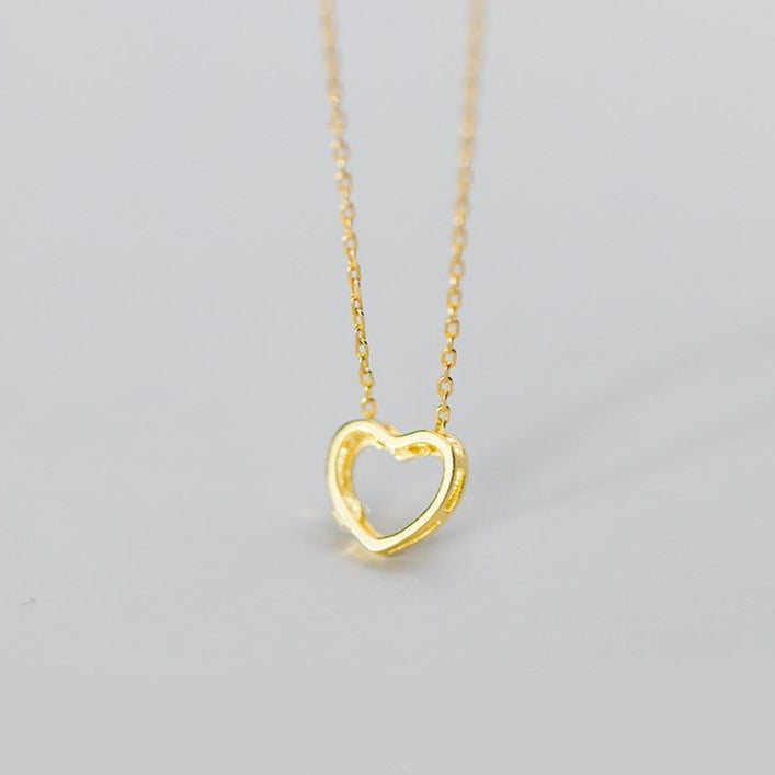 Love Heart Clavicle Chain Necklace