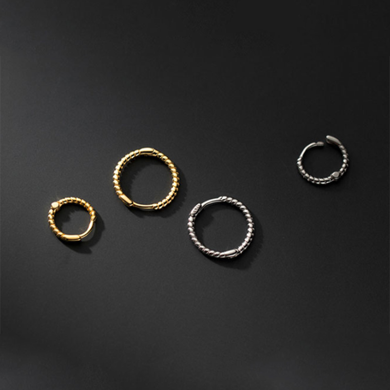 Round Twist Hoop Earrings