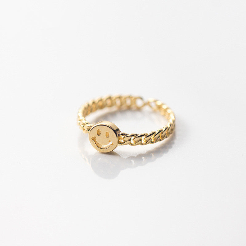 Smile Chain Ring