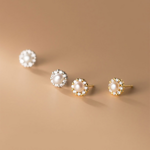 Pearl Stud Earrings