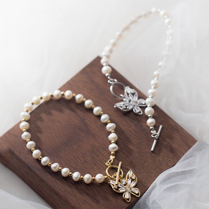 Baroque Pearls Butterfly Bracelet