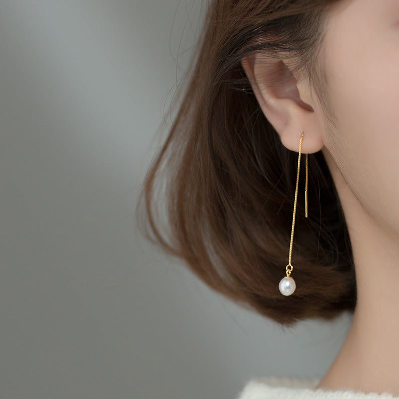 Korean Natural Pearl Earrings