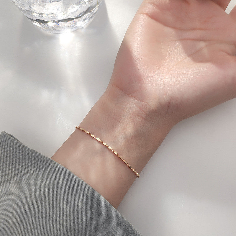 Small Square Chain Bracelet