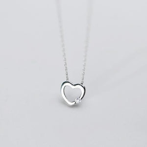 Love Heart Clavicle Chain Necklace