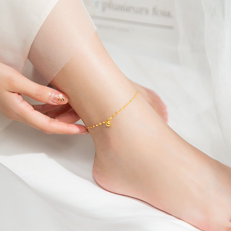 Golden Bead Anklet