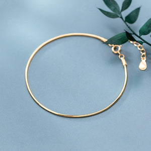 Minimalist Golden Snake Bone Chain Bracelet