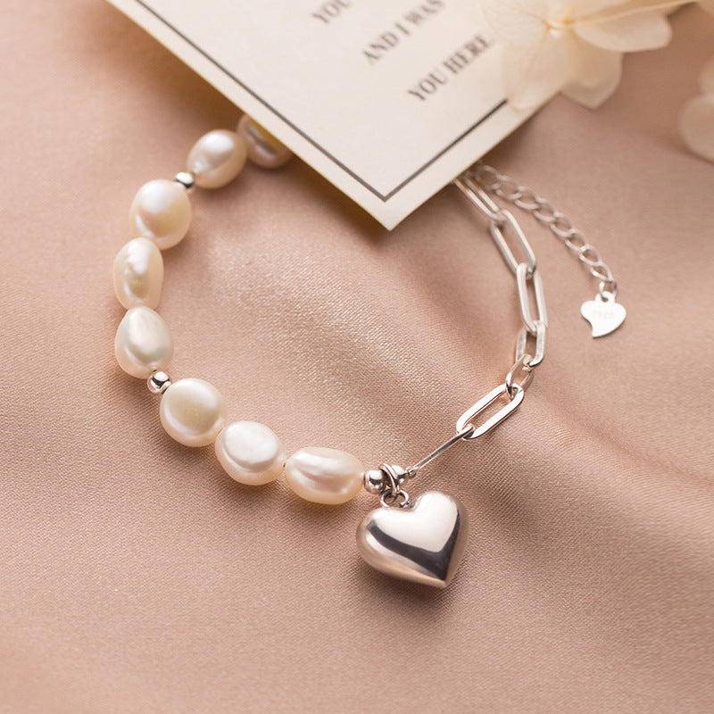 Baroque Pearl Chain Bracelet