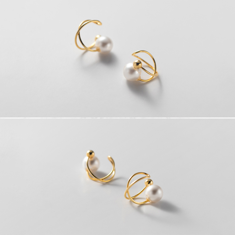 Ear Pearl Clip On Earrings