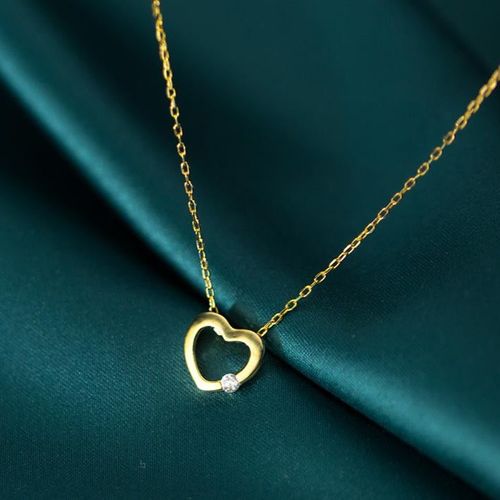 Love Heart Clavicle Chain Necklace