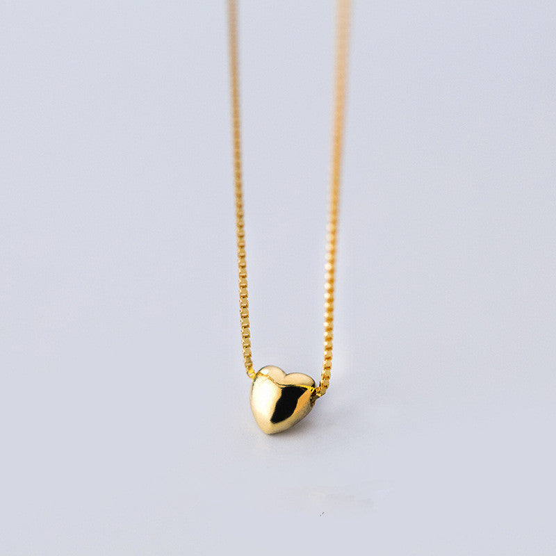 Minimalist Love Heart Pendant Necklace