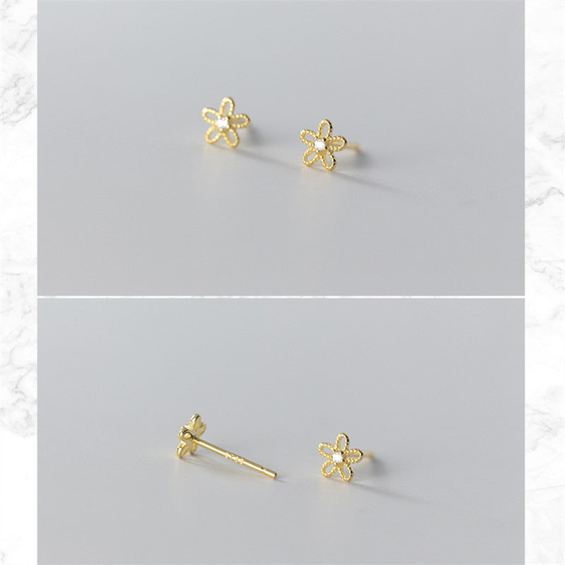 Hollow Flower Stud Earrings