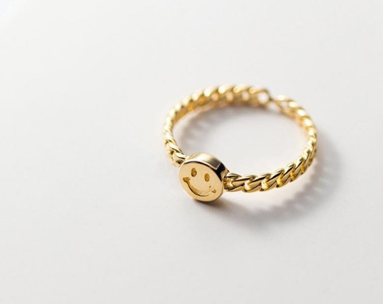 Smile Chain Ring