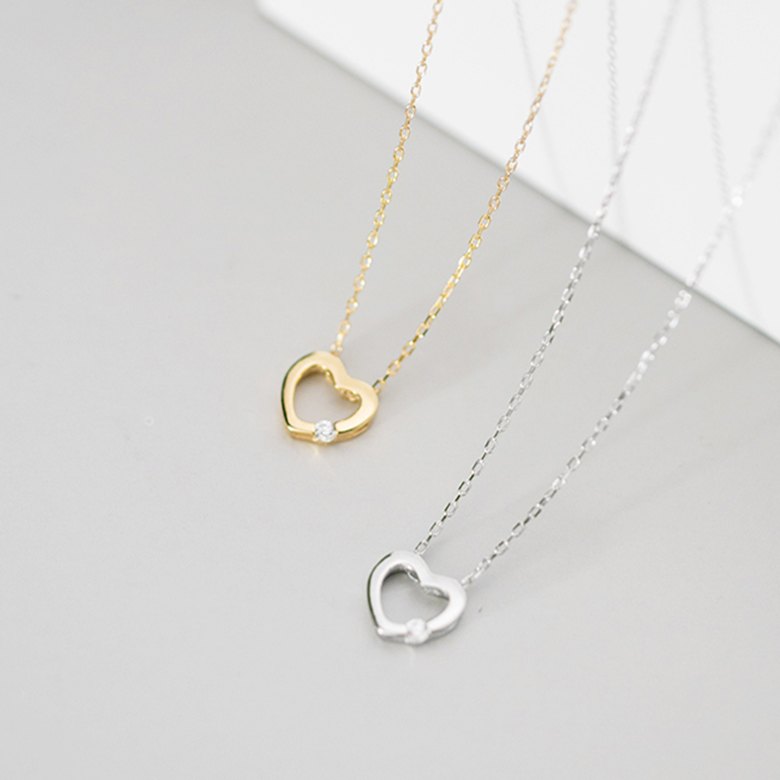 Love Heart Clavicle Chain Necklace