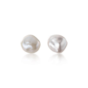 Irregular Baroque Pearl Stud Earrings