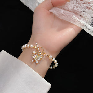 Baroque Pearls Butterfly Bracelet