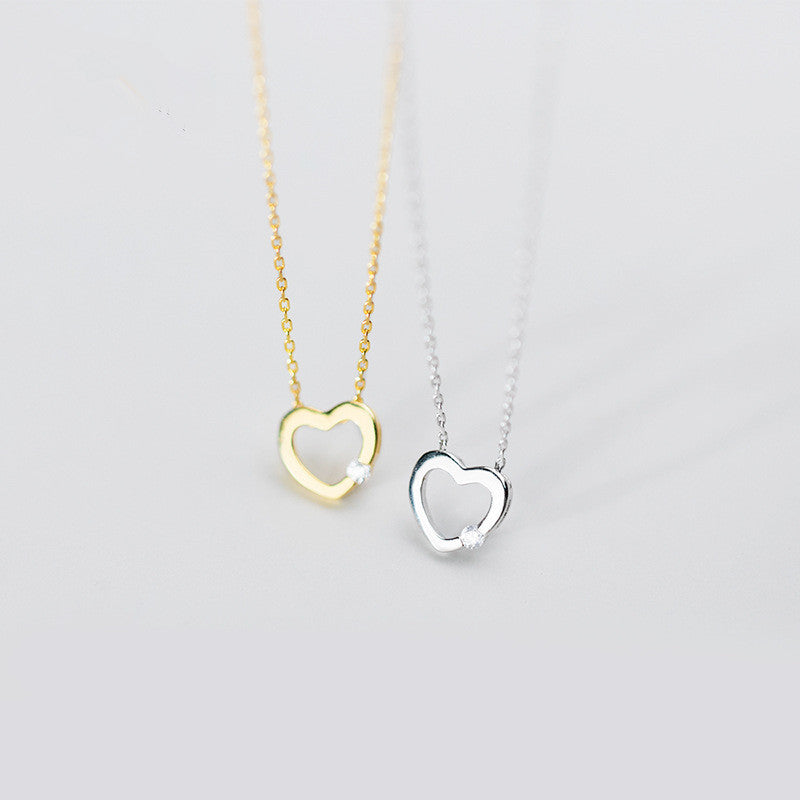 Love Heart Clavicle Chain Necklace