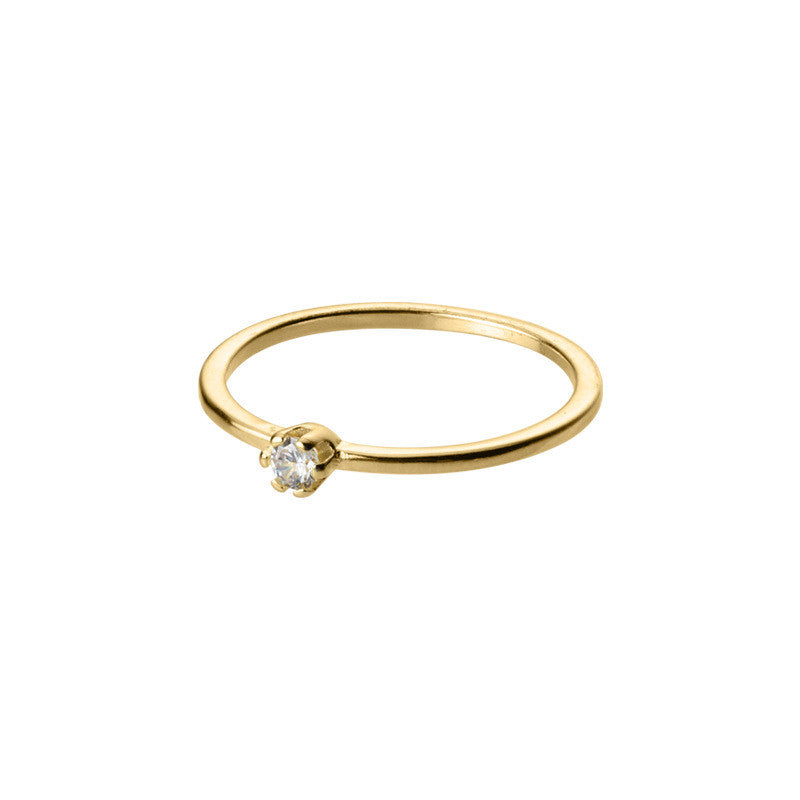 Minimalist Zircon Finger Ring