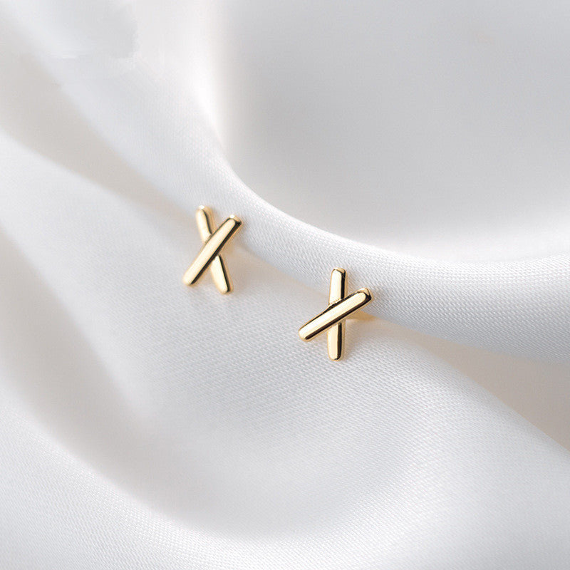 Mini Cross Stud Earrings