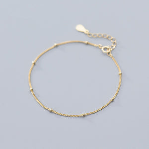 Minimalist Bead Chain Bracelet