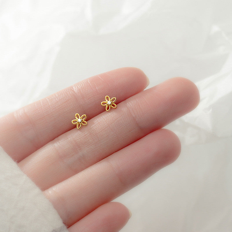 Hollow Flower Stud Earrings