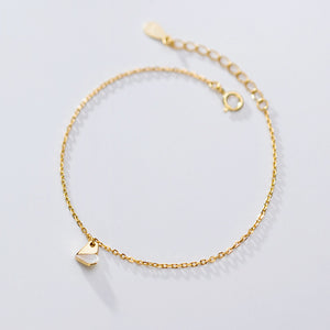 Golden Love Shell Chain Bracelet