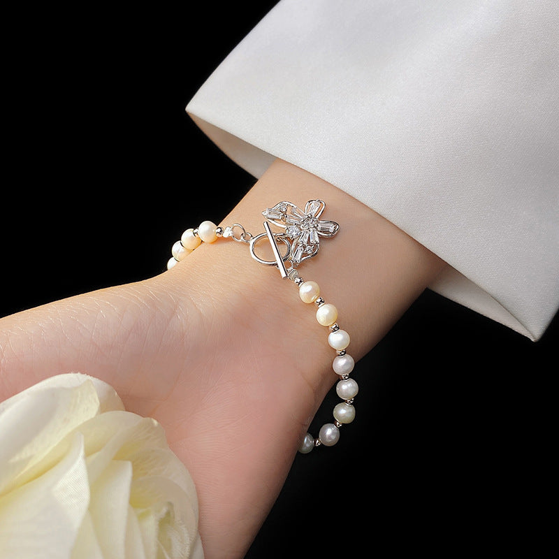 Baroque Pearls Butterfly Bracelet