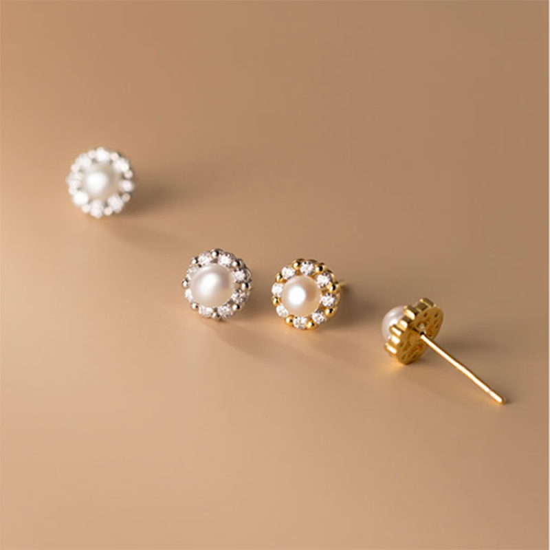 Pearl Stud Earrings