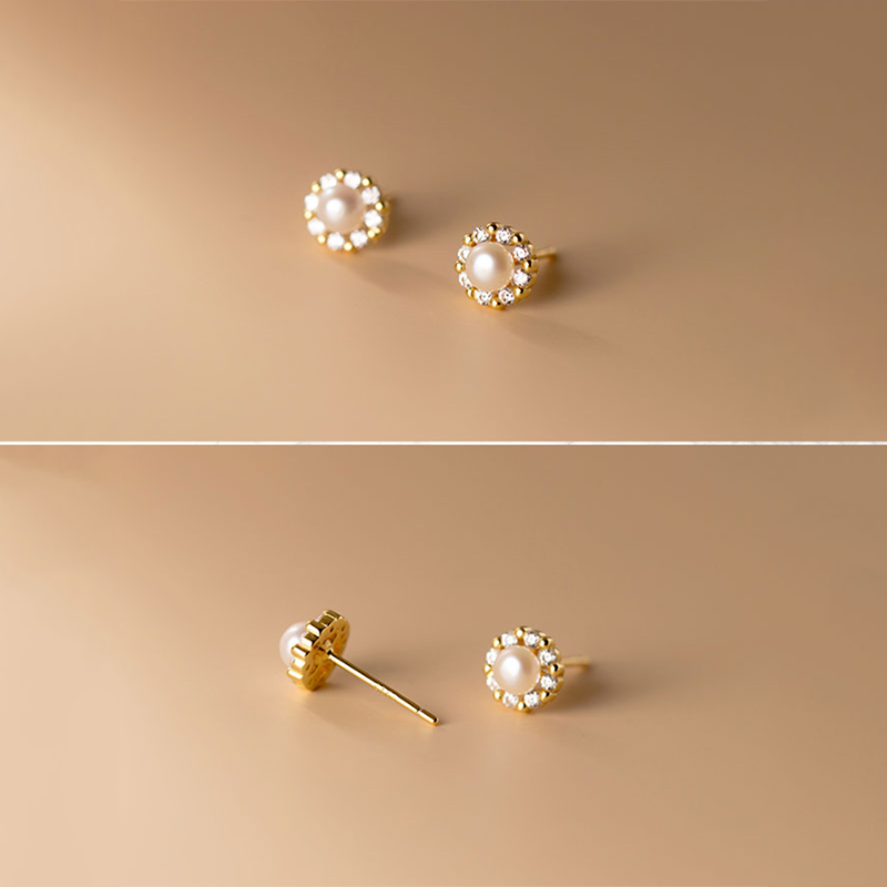 Pearl Stud Earrings