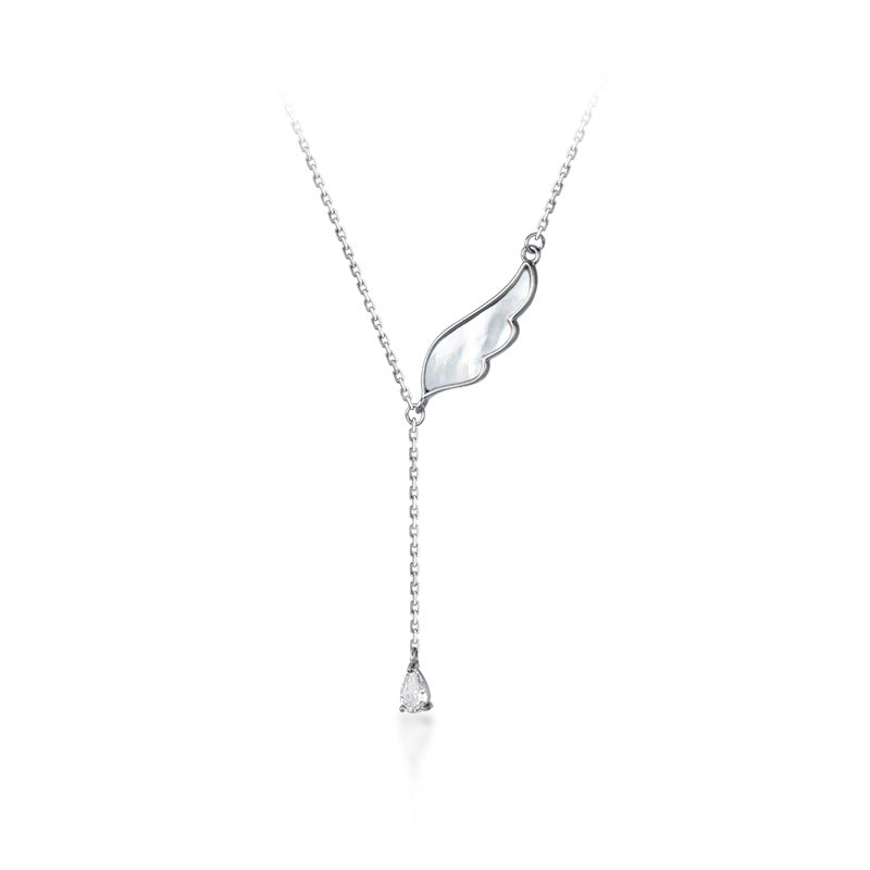 Angel Wing Tassel Necklace