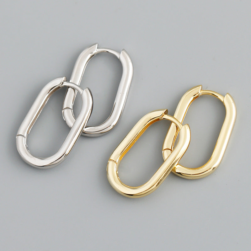 Minimalist Punk Hoop Earrings