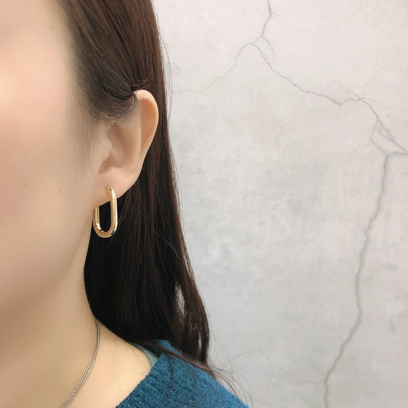 Minimalist Punk Hoop Earrings