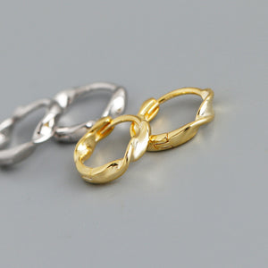 Simple Twist Hoop Earrings