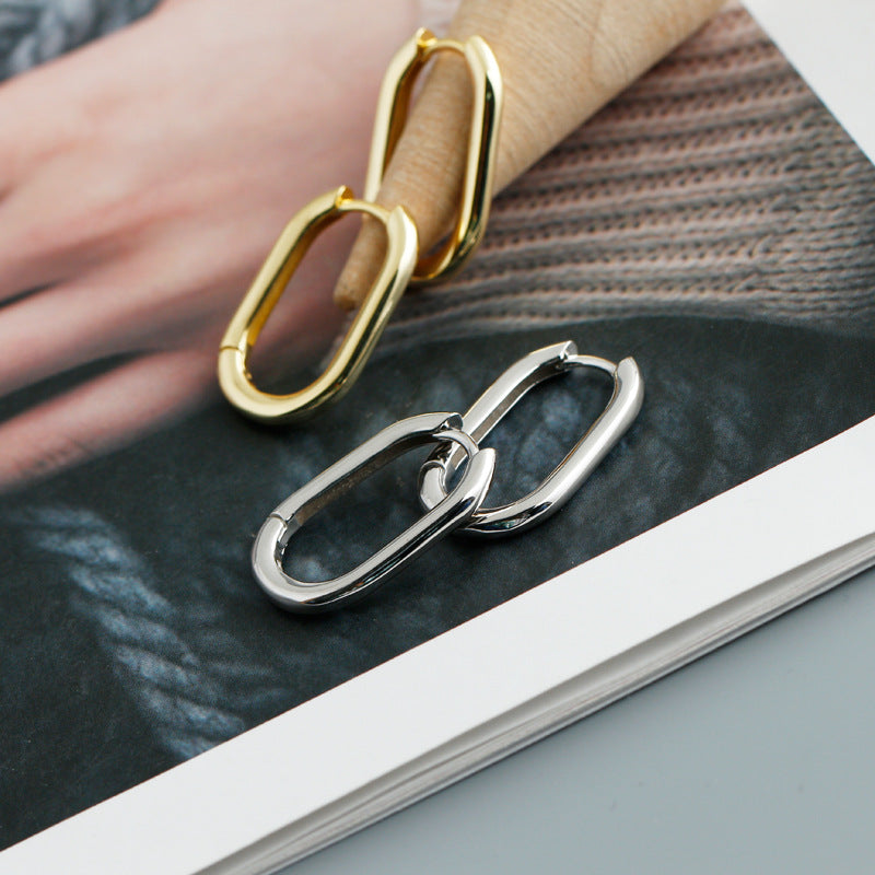 Minimalist Punk Hoop Earrings