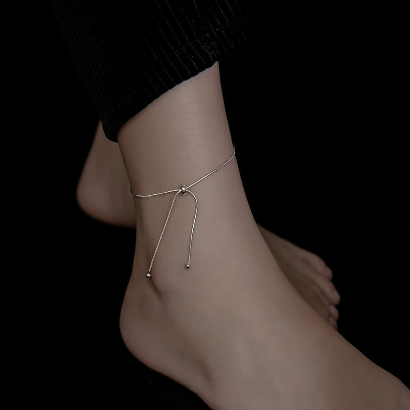 Simple Korean Tassel Anklet