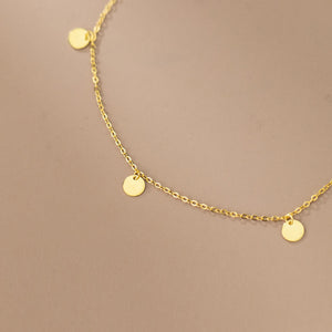 Simple Disc Link Chain Anklet