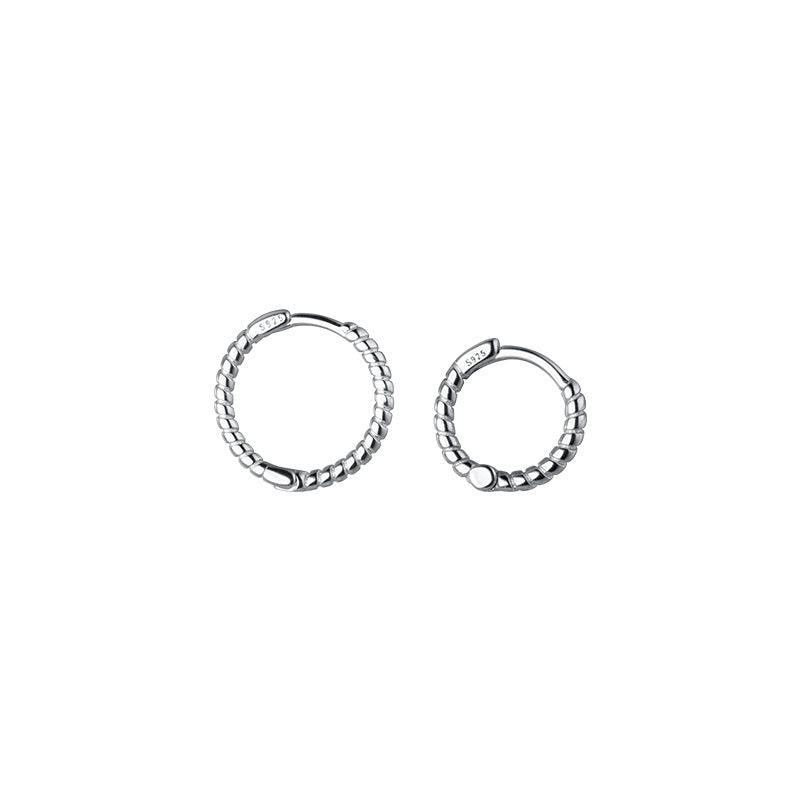 Round Twist Hoop Earrings