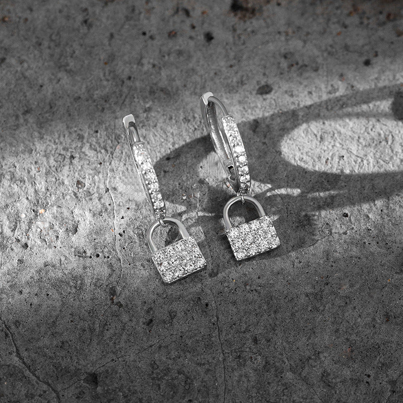 Lock Hoop Earrings