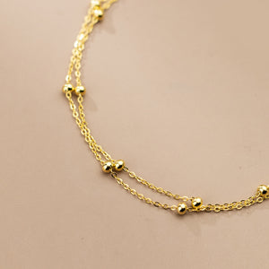 Double Punk Chain Anklet