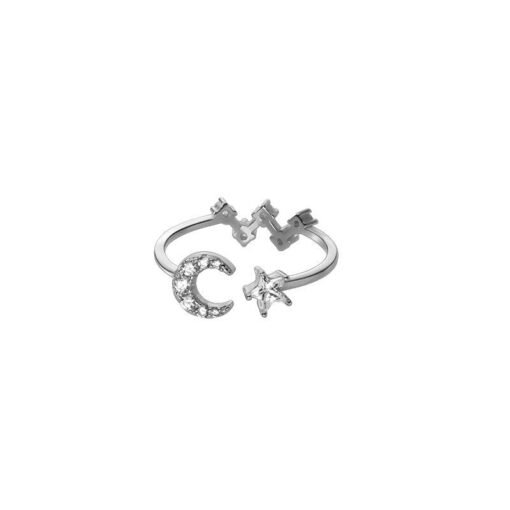 Celestial Harmony Moon and Star Ring - Image 6