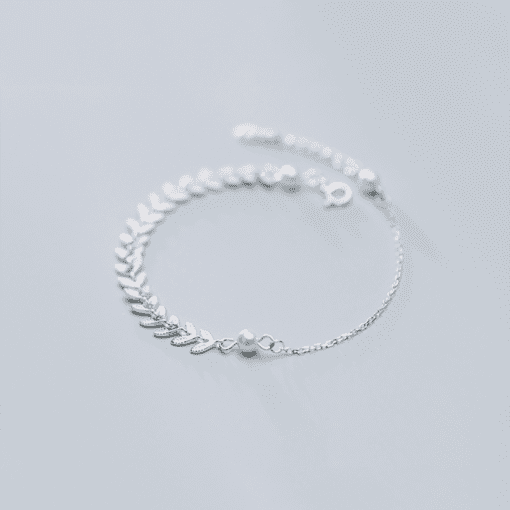 Leaf and Round Beads Bracelet - Image 2
