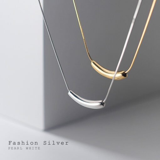 Geometric Arc Necklace - Image 3